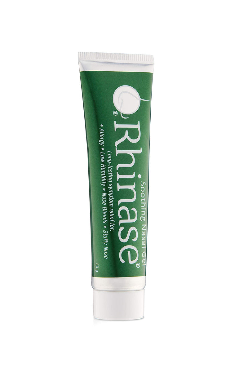 [Australia] - Rhinase Allergy Relief Lubricating Nasal Gel – Steroid Free, Dual Wetting Agent & Salt Formulation (1 oz.) for Nasal Dryness Nosebleeds Saline Gel for Nose 