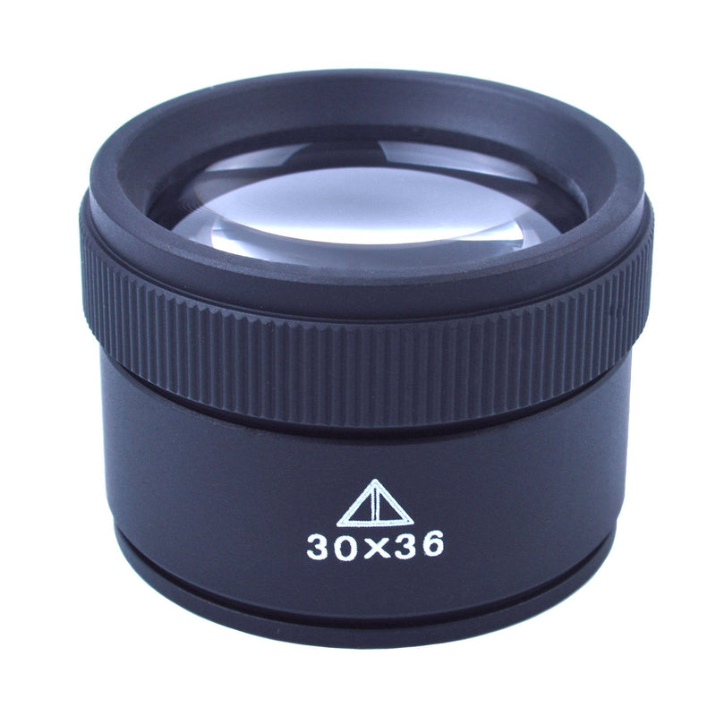 [Australia] - BronaGrand 30X Optics Loupes Magnifier Loop Microscope Magnifying Glass Lens Portable for Jeweler,Coins,Stamps Black 
