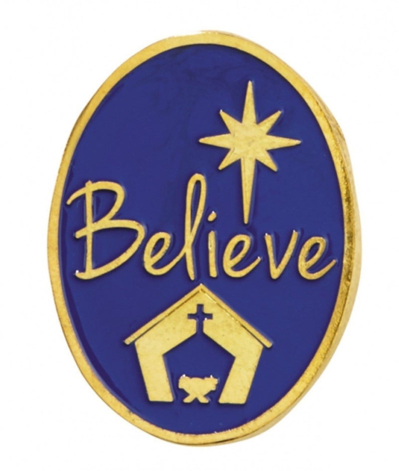 [Australia] - Autom Believe Christmas Gold Plated Lapel Pin 