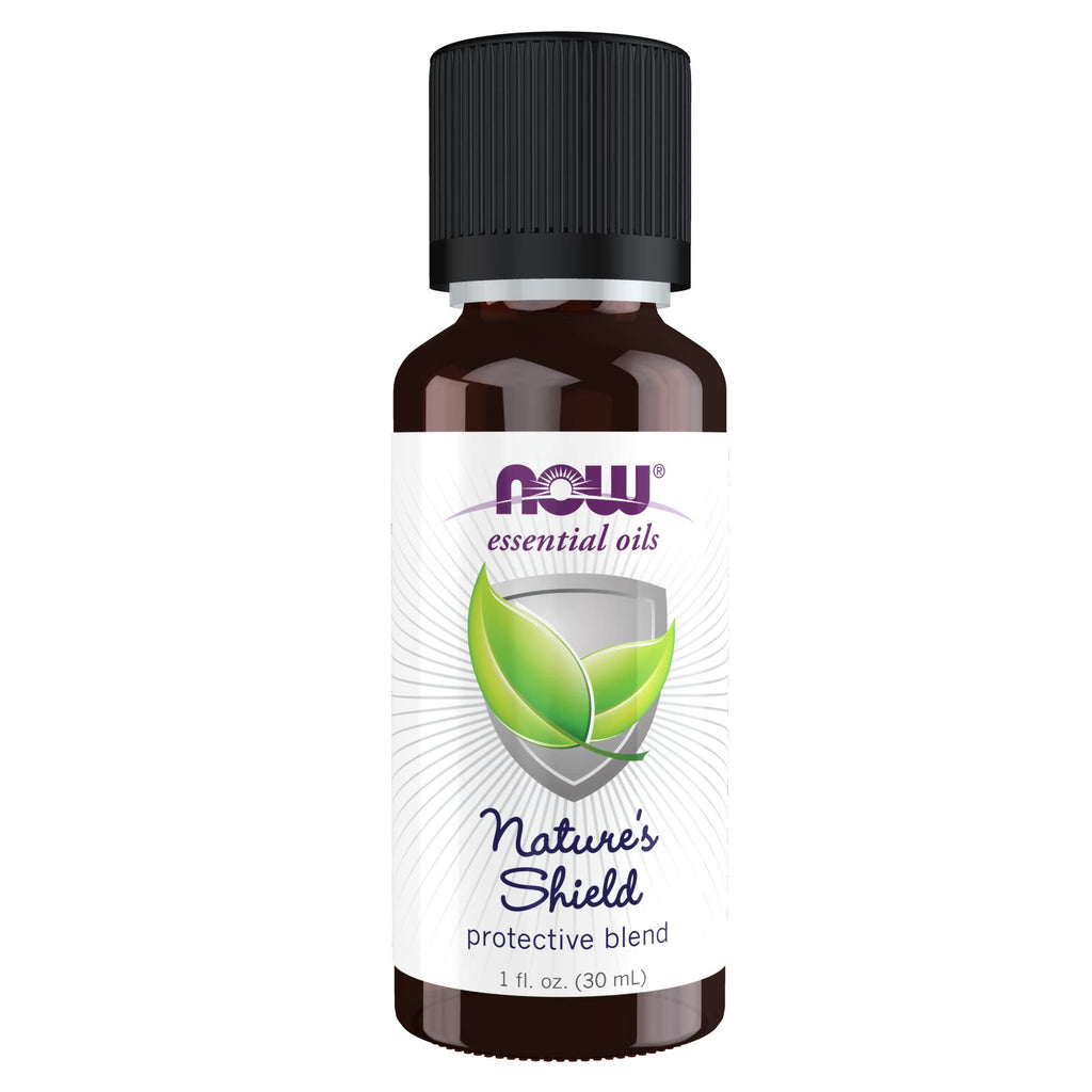 [Australia] - NOW Essential Oils, Nature's Shield, Energizing Aromatherapy Scent, Blend of Pure Essential Oils, Vegan, Child Resistant Cap, 1-Ounce 