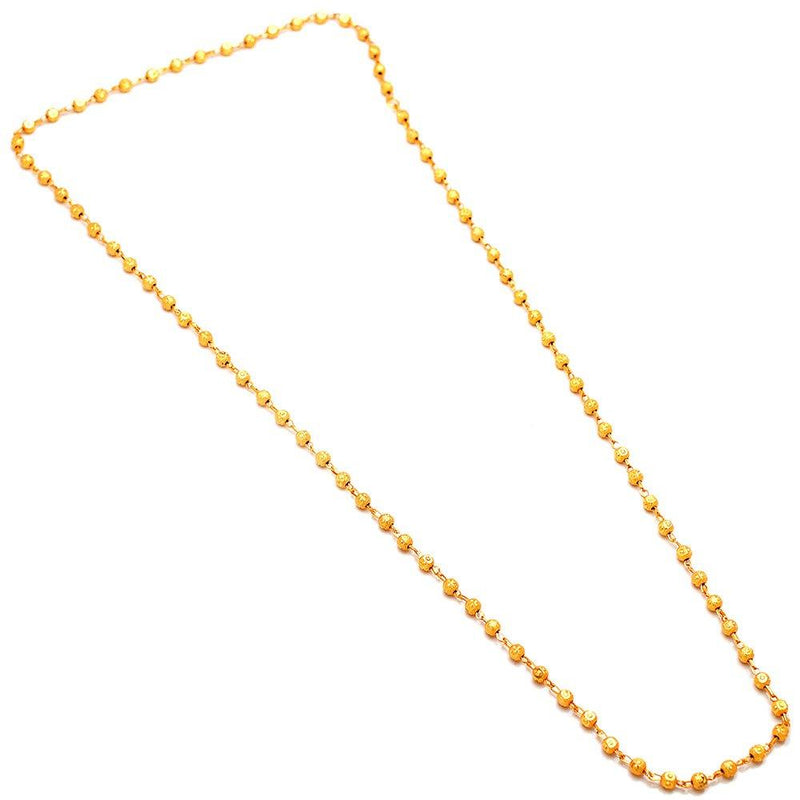 [Australia] - Chain 28 Inches Indian Handmade Gold Plated with-Out Stone Neck Jewelry 6357 