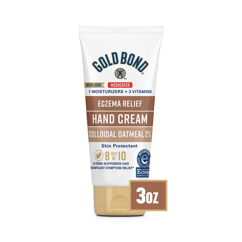 [Australia] - Gold Bond Hand Cream for Eczema Relief 3 oz., Skin Protectant Cream With 2% Colloidal Oatmeal 