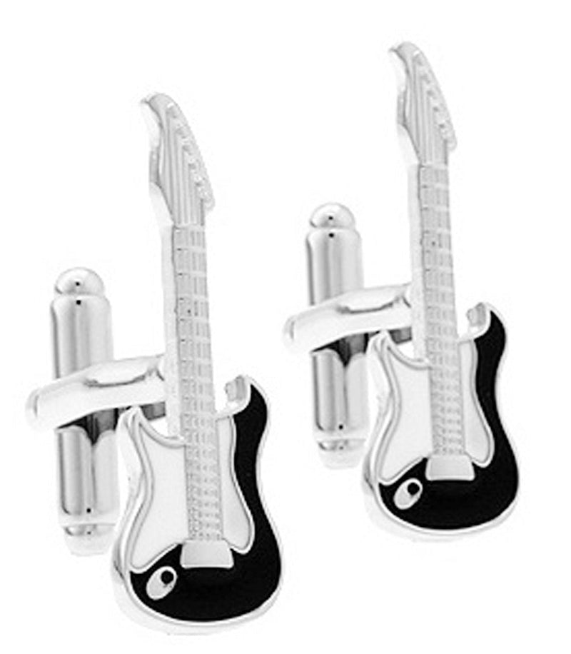 [Australia] - Salutto Men's Musical Instruments Series Cufflinks with Gift Box Guitar 