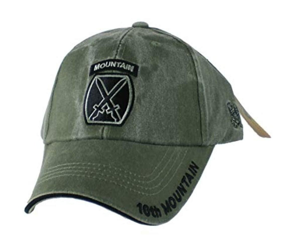 [Australia] - 10th Mountain Division Tonal Color Insignia Adult Cap [Adjustable - Olive Drab Green] 