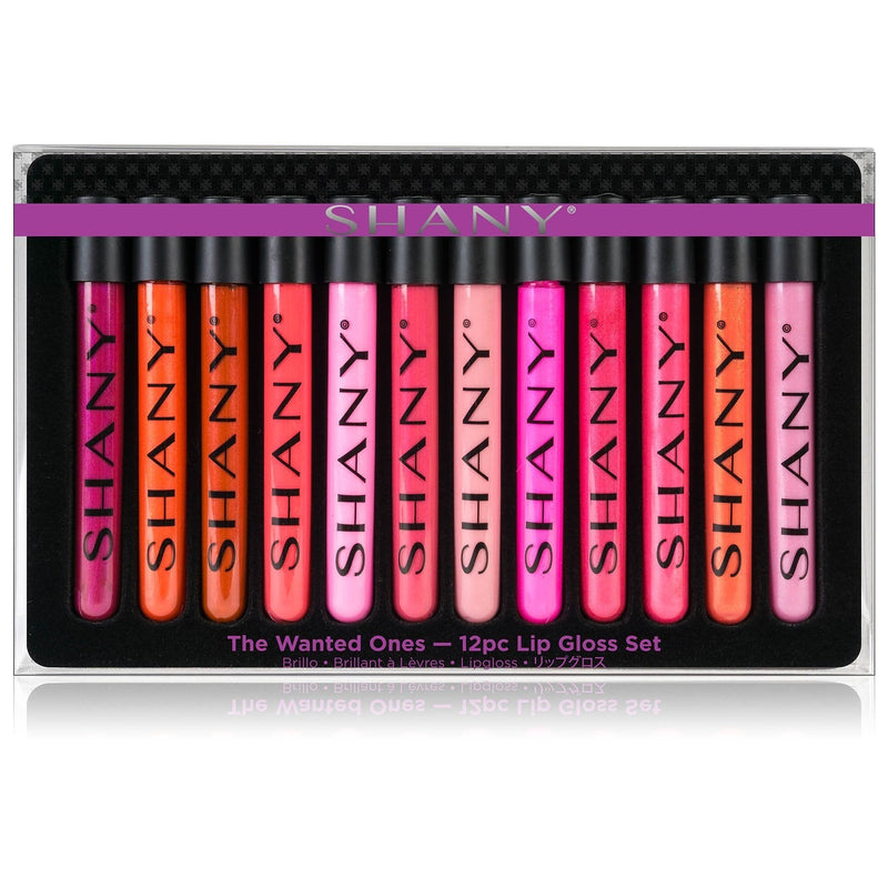 [Australia] - SHANY The Wanted Ones - 12 Piece Lip Gloss Set with Aloe Vera and Vitamin E 