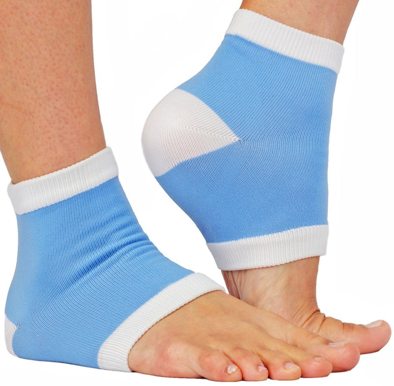 [Australia] - NatraCure Intensive Moisturizing Gel Heel Sleeves (1325-M CAT) 1 Pair - Blue Heel Sleeve 