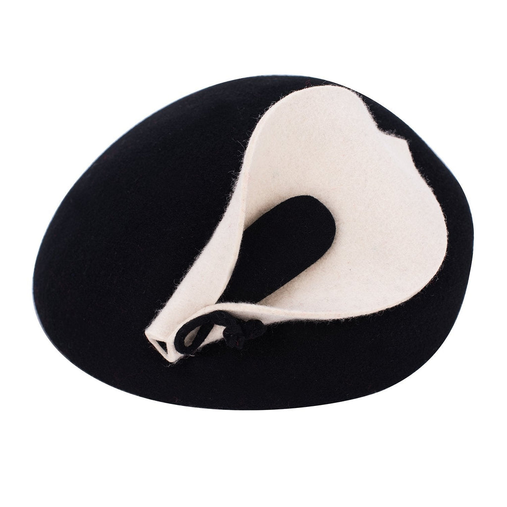 [Australia] - Lawliet Womens Beret Felt Wool Fascinator Cocktail Cheltenham Fesitval Hat A209 Black 