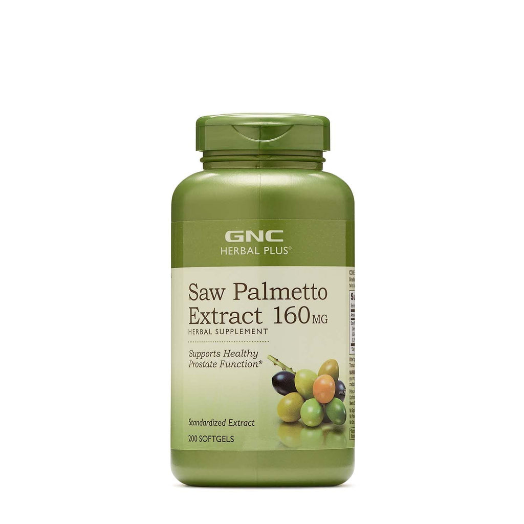 [Australia] - GNC Herbal Plus Saw Palmetto Extract 160mg, 200 Capsules, Supports Healthy Prostate Health 