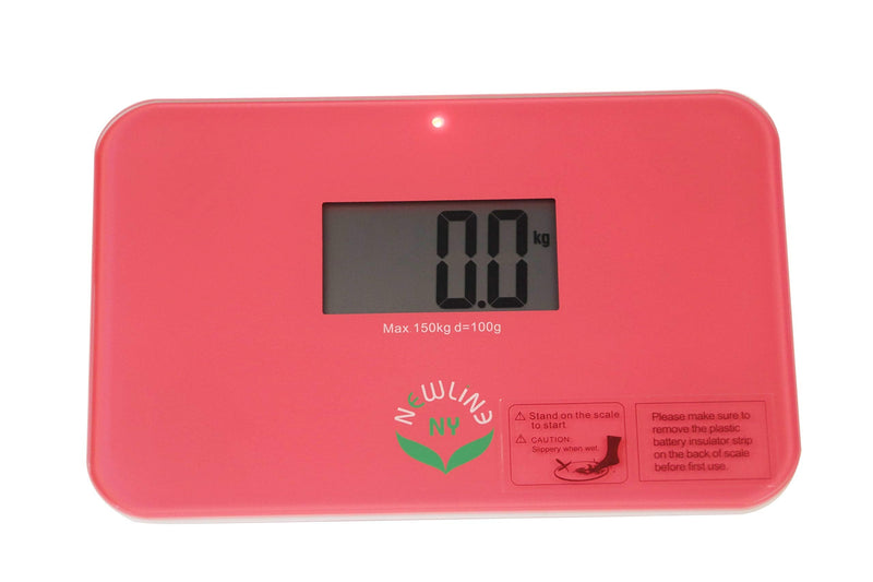 [Australia] - NewlineNY Auto Step On Super Mini Travel Bathroom Scale, 5.25" x 8.5" SBB0638SM (Strawberry Ice) Strawberry Ice 