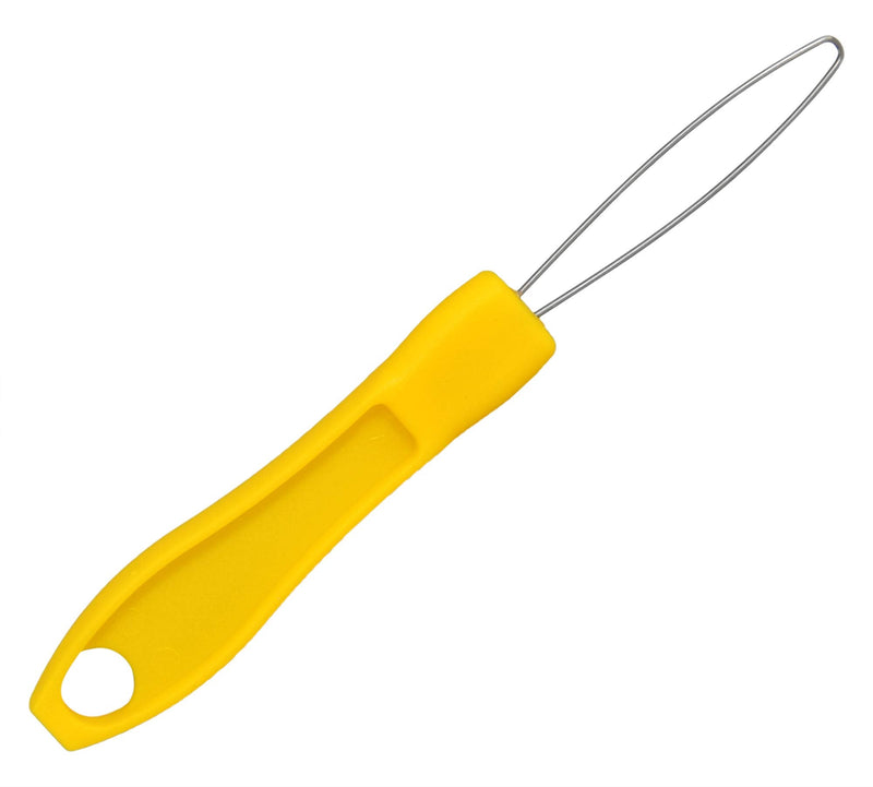 [Australia] - HOME-X Button Hook Helper, Assistance Tool for The Elderly, One-Hand Button Tool- Yellow- 6” L x ¾” W 