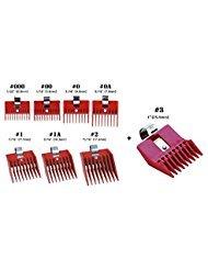 [Australia] - 8pc Speed O Guide Universal Clipper Comb Attachments 8 Diff Size Set (No. 000, No. 00 No. 0, No. 0a, No. 1, No. 1a, No. 2, No. 3) 