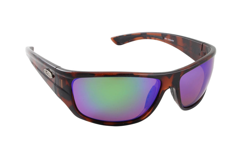 [Australia] - Sea Striker Bill Collector Polarized Sunglasses, Tortoise Frame, Green Mirror Lens 