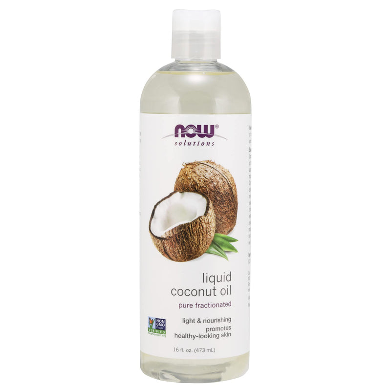 [Australia] - NOW Solutions, Liquid Coconut Oil, Light and Nourishing, Promotes Healthy-Looking Skin and Hair, 16-Ounce 16 Fl Oz (Pack of 1) 