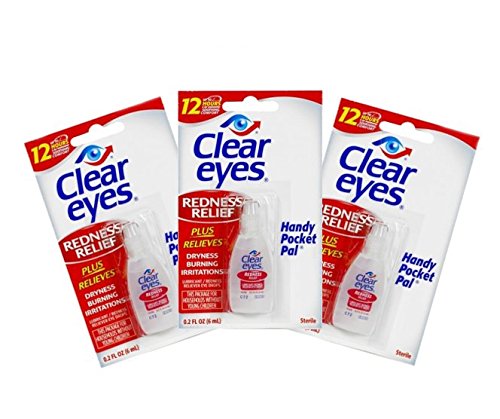 [Australia] - Clear Eyes Redness Relief Handy Pocket Pal, 0.2 Fluid Ounce (Pack of 3) 