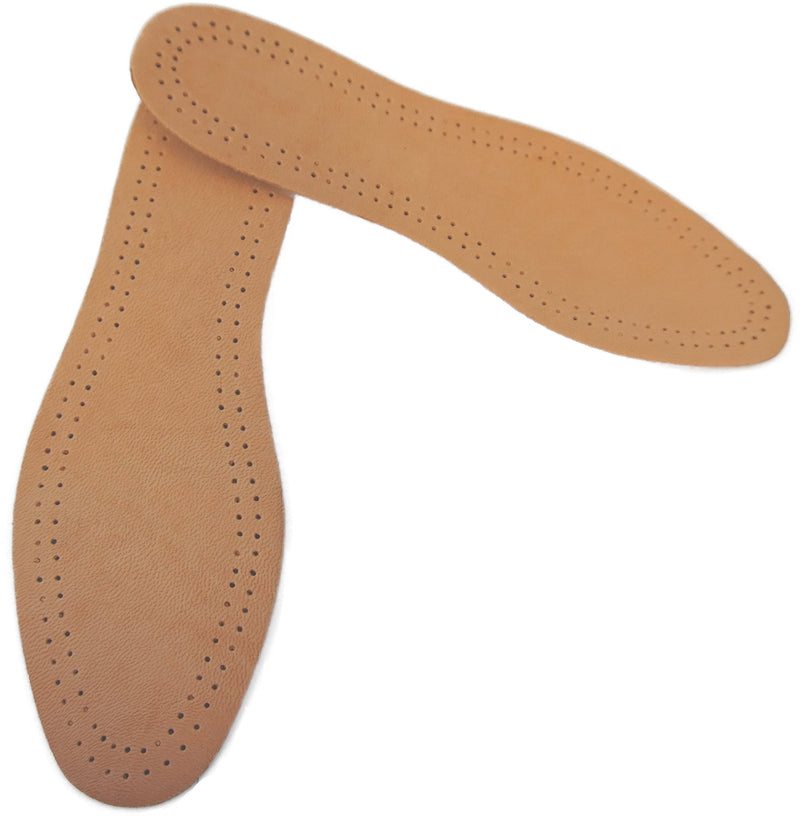 [Australia] - Shoeslulu Magic Absorbent Ultra Thin Lambskin Leather Insoles with Breathable Activated Carbon Bottom US Men 9-9.5 / EU 42 Natural Lambskin 