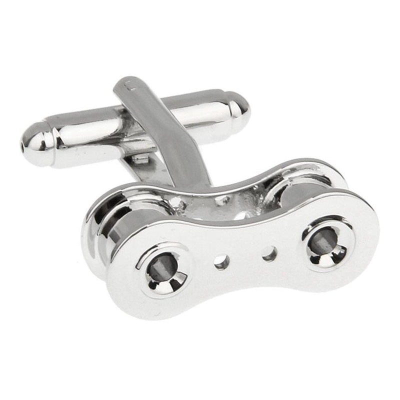 [Australia] - Chain Link Cufflinks Cuff Links Bike Biker Motorcycle Mechanic Cyclist Bicycle Style 1 