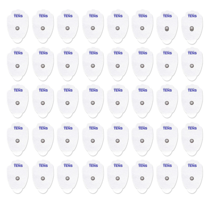 [Australia] - TENS Electrodes, Premium Quality Large Replacement Pads for TENS Units, Snap TENS Unit Electrodes, Discount TENS Brand (20 Pair (40 Electrodes)) 20 Pair (40 Electrodes) 