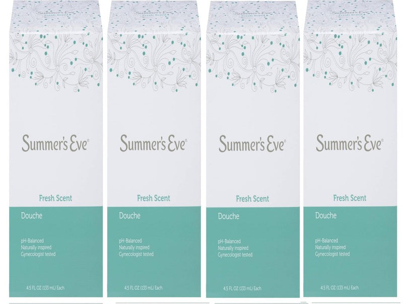 [Australia] - (Pack of 4 Bottles) Summer's Eve Fresh Scent Douche Vinegar & Water, Feminine Wash, 4.5oz Bottles. PH Balanced, Naturally Inspired, Gynecologist Tested (Pack of 4 Bottles, 4.5oz Each Bottle) naturulse 40 