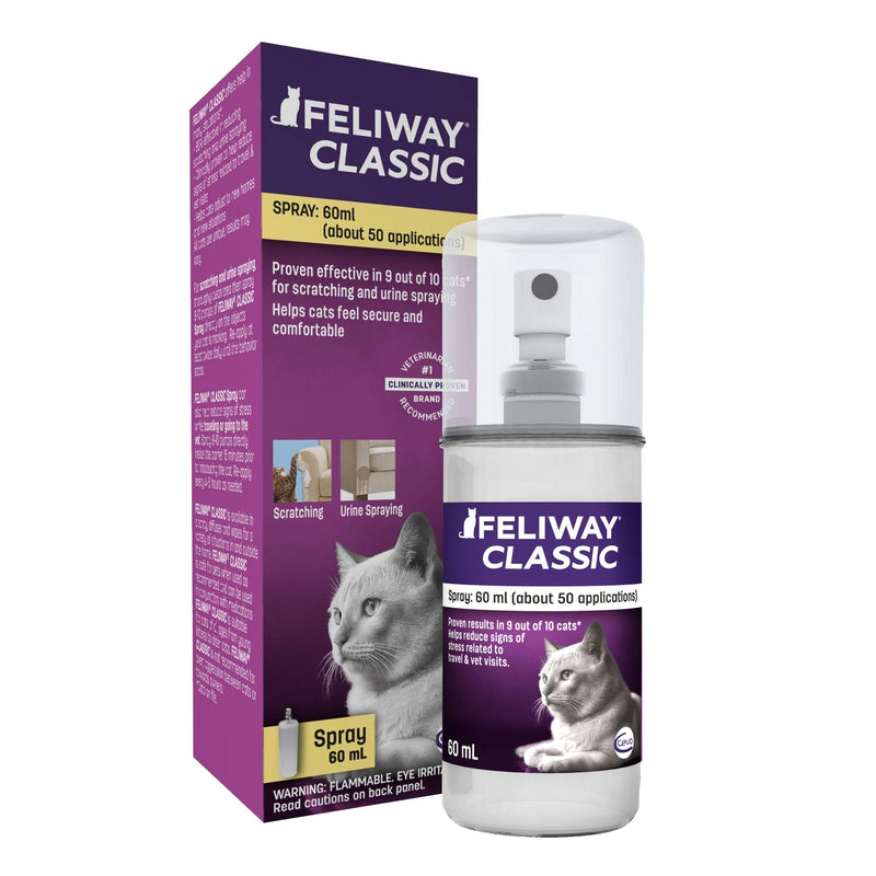 [Australia] - FELIWAY Classic Calming Spray 2 Fl Oz (Pack of 1) 
