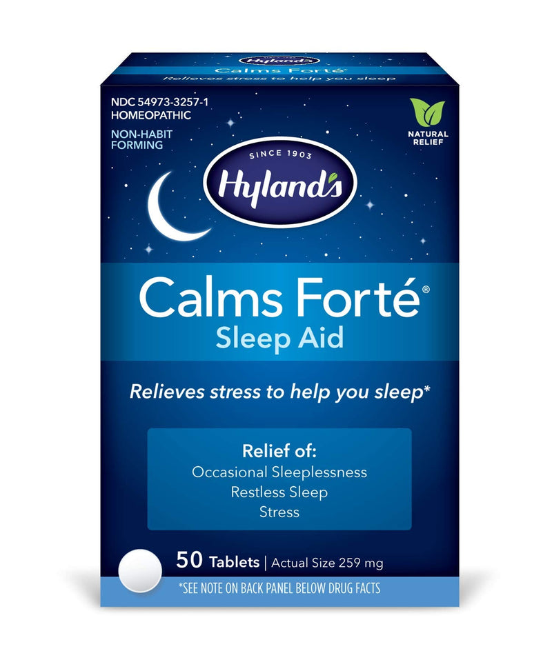 [Australia] - Hyland's Calms Forte' Sleep Aid Tablets, Natural Relief of Nervous Tension and Occasional Sleeplessness, 50 Count 50 Count (Pack of 1) 