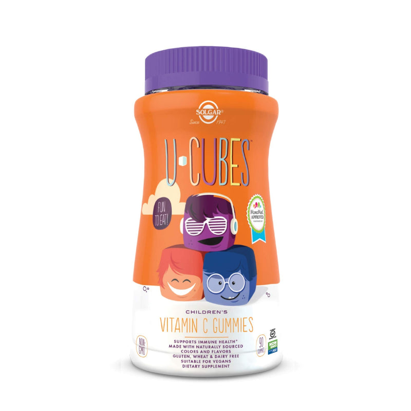 [Australia] - Solgar U-Cubes Children's Vitamin C, 90 Gummies - Includes 2 Great-Tasting Flavors, Orange & Strawberry - Immune Support - For Ages 2 & Up - Non GMO, Vegan, Gluten Free, Dairy Free - 45 Servings 45 Servings (Pack of 1) 