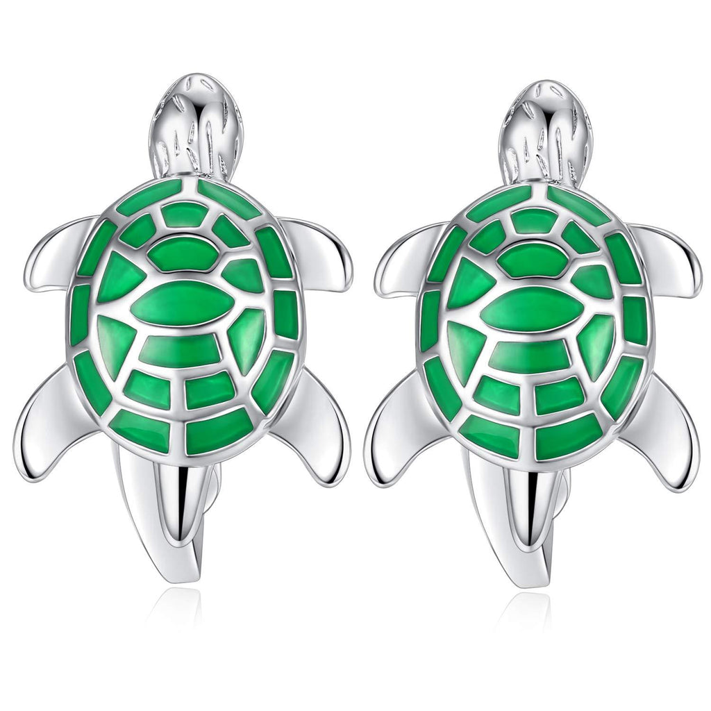 [Australia] - HONEY BEAR Sea Tortoise Turtle Cufflinks for Mens Stainless Steel Wedding Gift 