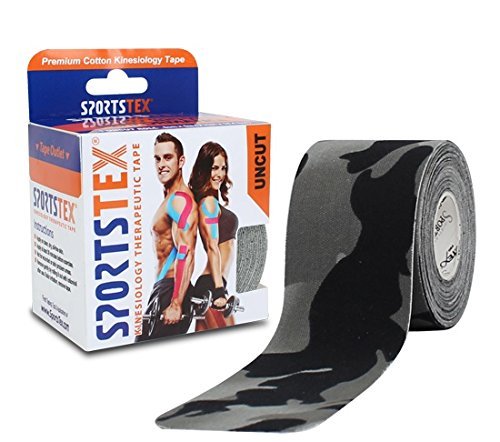 [Australia] - Sports Tex"Kinesiology Tape", 5cm X 5M, CAMO, Single Roll" Made in Korea" (Also Available in Black, Beige, Purple, Pink, Blue, US Flag) 1 Count (Pack of 1) 