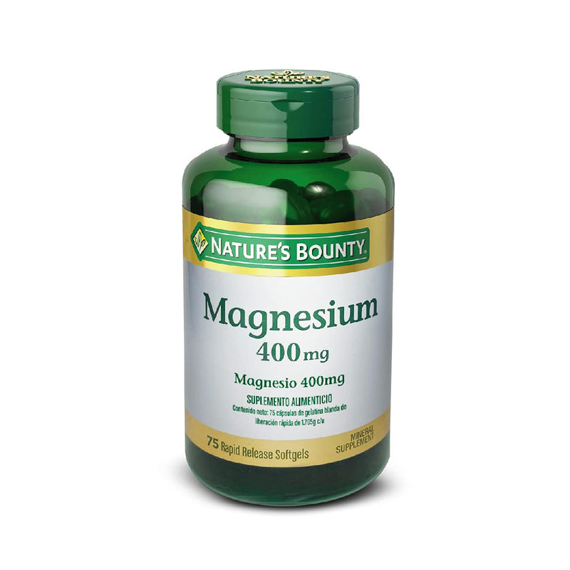 [Australia] - Nature's Bounty Magnesium 400 mg, 75 Softgels 