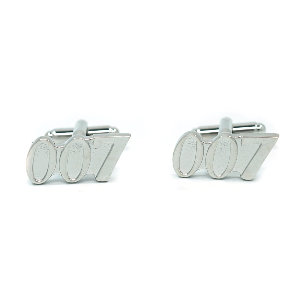 [Australia] - Teri's Boutique James Bond 007 Goldeneye Wedding Shirt Party Men's Cuff Links w/Gift Box Silver 