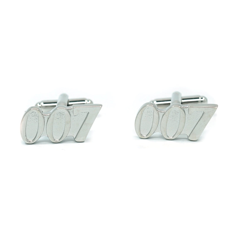 [Australia] - Teri's Boutique James Bond 007 Goldeneye Wedding Shirt Party Men's Cuff Links w/Gift Box Silver 