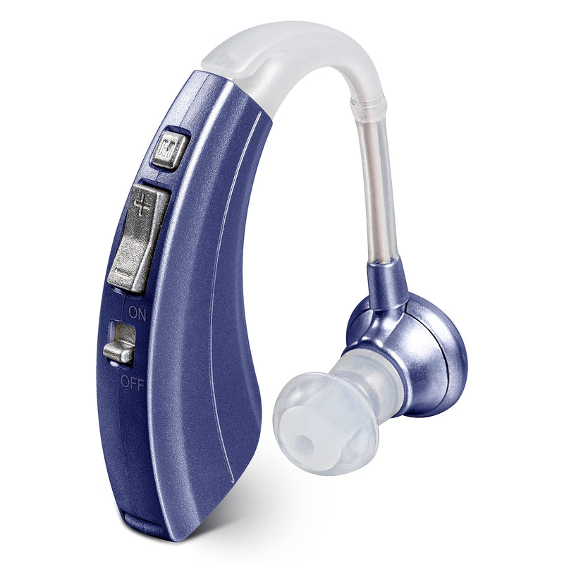 [Australia] - Digital Hearing Amplifier by Britzgo BHA-220. 500hr Battery Life, Modern Blue, Doctor and Audiologist Designed 