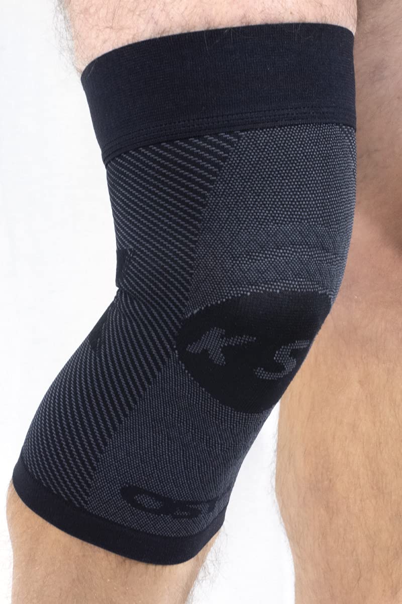 [Australia] - OrthoSleeve Knee Brace for ACL, MCL, Injury Recovery, Meniscus Tear, knee pain, aching knees, patellar tendonitis and arthritis (Medium, Black, Single) Medium (Pack of 1) 