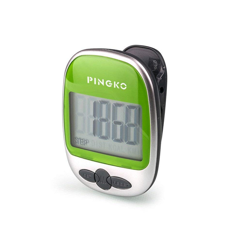 [Australia] - PINGKO Outdoor Multi-Function Portable Sport Pedometer Step/Distance/Calories/Counter - Green A1-Green 