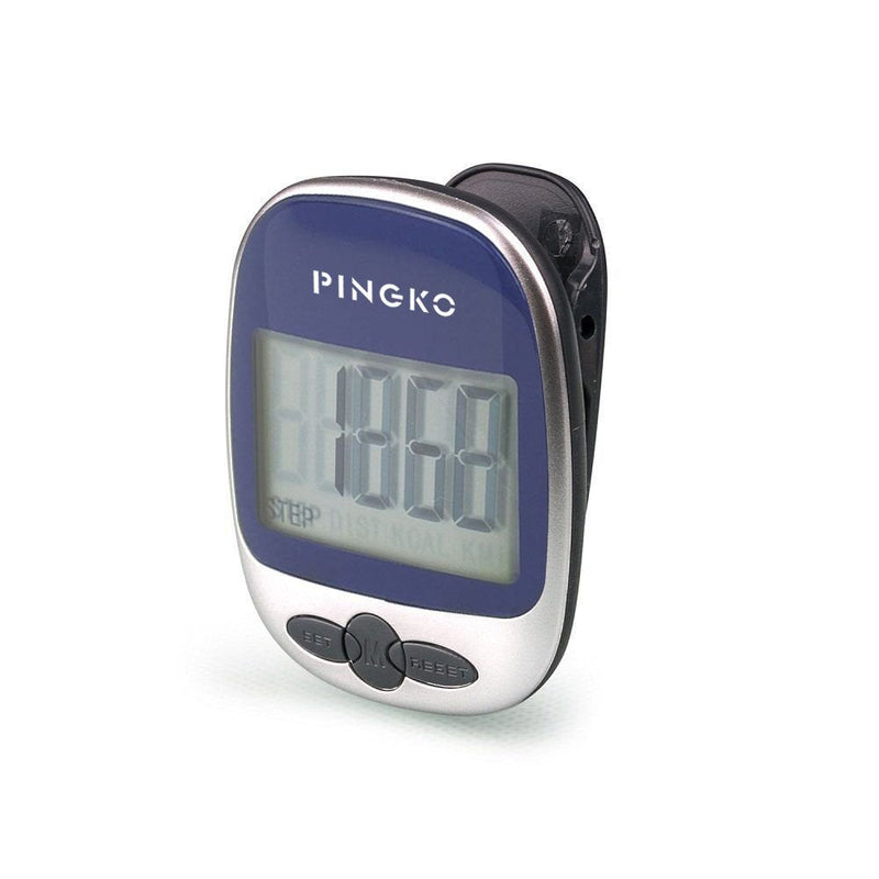 [Australia] - PINGKO Pedometer Portable LCD Step Counter with Calories Burned and Step Counting for Jogging Hiking Running Walking - Blue 