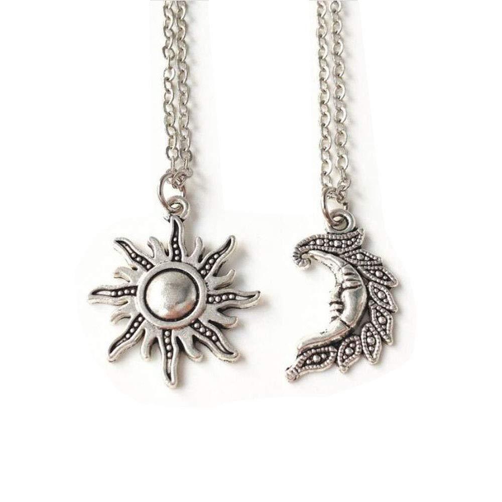 [Australia] - Sun and Moon Set,set of 2 ,Best Friends,sun and Moon Necklace Set,friendship, Wiccan,sun and Moon Jewelry 