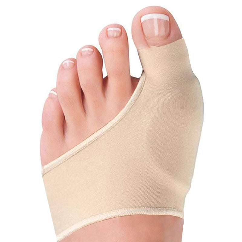 [Australia] - 2 Bunion Relief Pads Sleeve - Bunion Splint Orthopedic Bunion Corrector Socks - Gel Pad Elastic Cushions Men and Women (1 Pair) 2 Count (Pack of 1) 