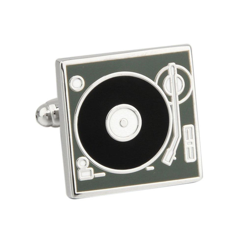 [Australia] - Dj Stereo Vinyl Retro Lp Record Player Deck Cufflinks 