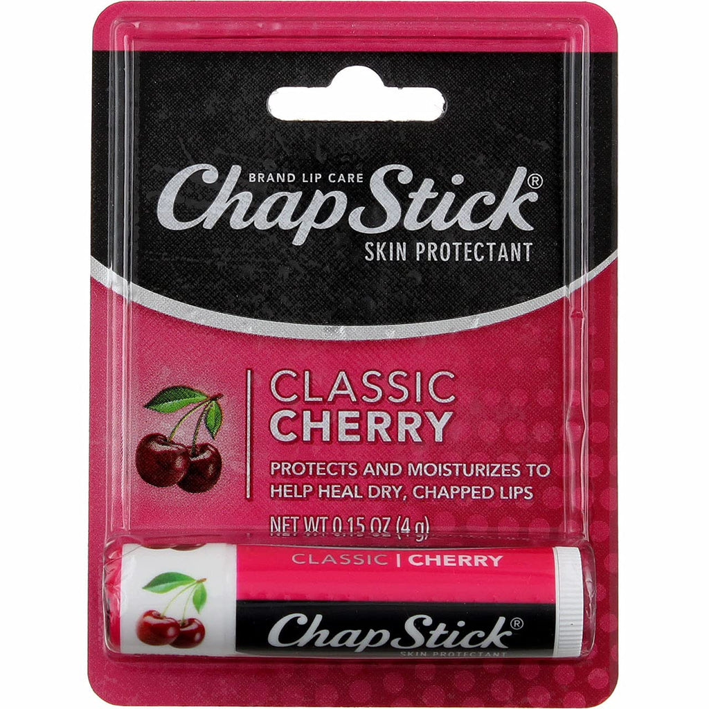 [Australia] - ChapStick Classic Lip Balm SPF 4 Cherry 0.15 oz (Pack of 3) 
