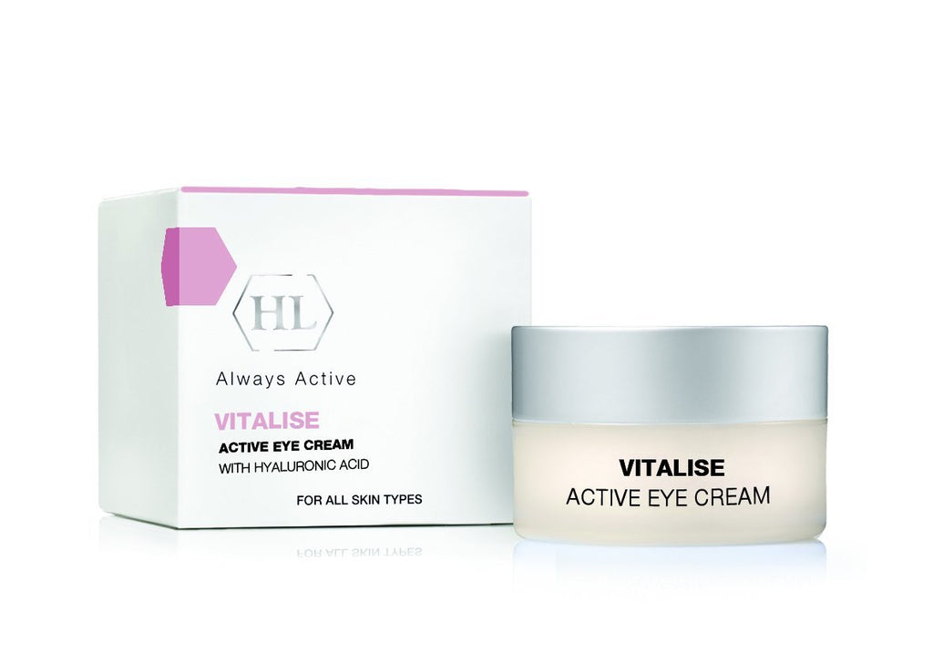 [Australia] - HL Holy Land Cosmetics Vitalise Active Eye Cream with Hyaluronic Acid and Vitamin E to Improve Elasticity & Restore Suppleness, 0.5 fl.oz 