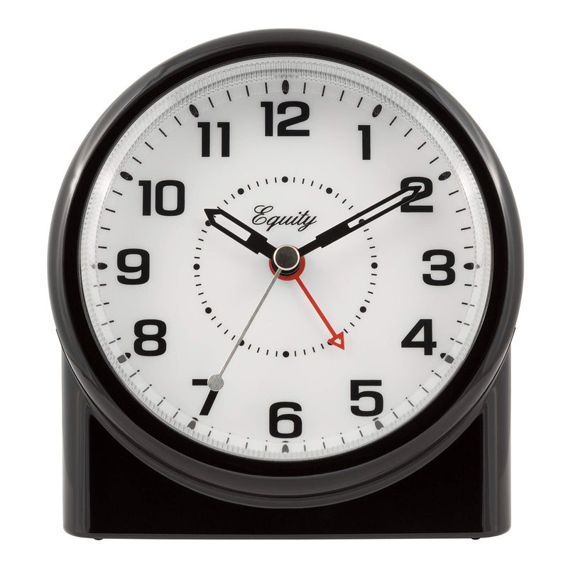 [Australia] - Equity by La Crosse 14080 Analog Night Vision Alarm Clock, Pack of 1, Black 
