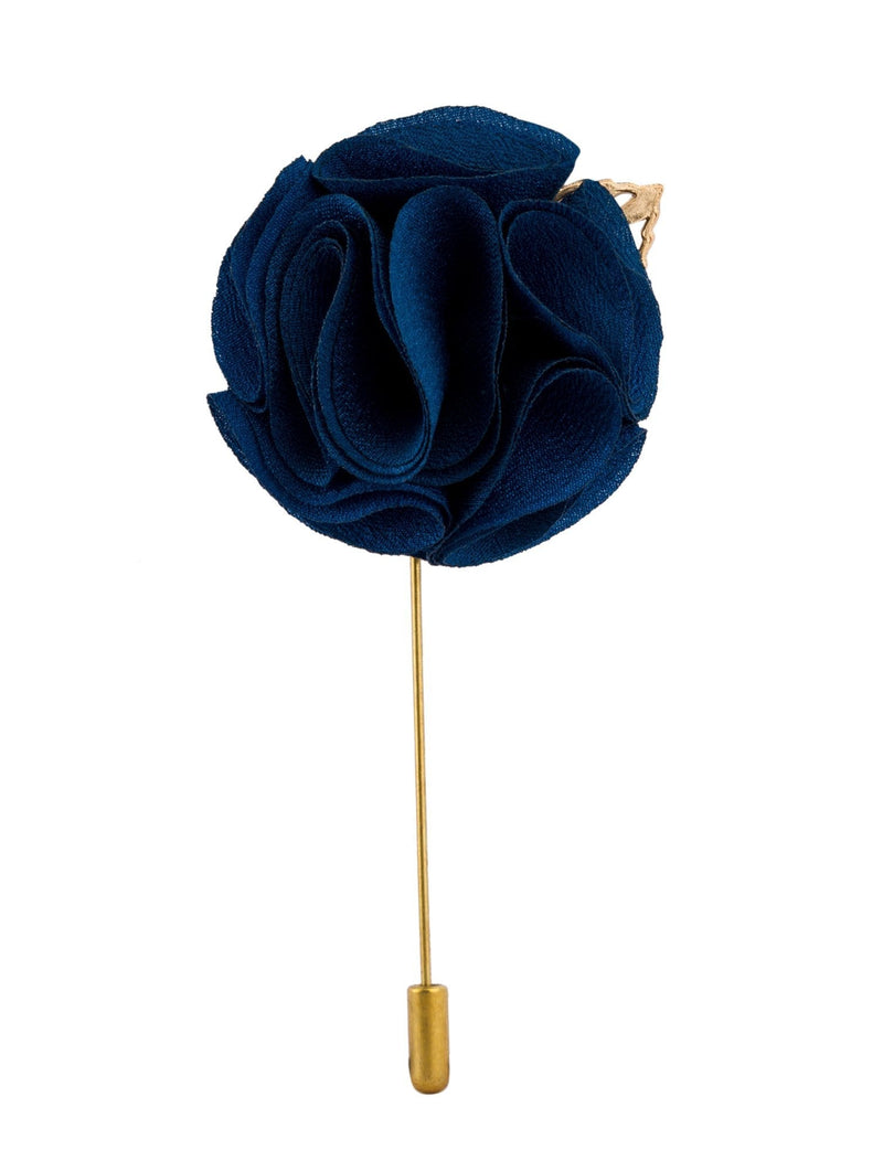 [Australia] - Knighthood Men's Handmade Tuxedo Flower Ball with Gold Leaf Lapel Pin/Brooch Multi-Colour 