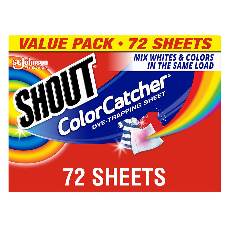 [Australia] - Shout Color Catcher Sheets for Laundry, Maintains Clothes Original Colors, 72 Count 72 Count (Pack of 1) 