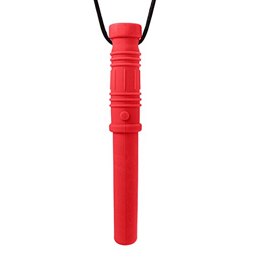 [Australia] - ARK's Bite Saber Chew Necklace (Soft & Chewy for Mild Chewing Only) - Red 