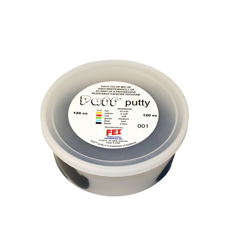 [Australia] - Cando-10-1425 Puff LiTE Exercise Putty, Black: X-Firm, 4 oz 