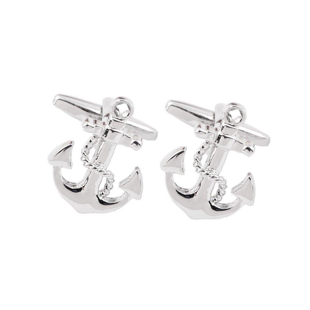 [Australia] - SS Anchor Cufflinks for Men 