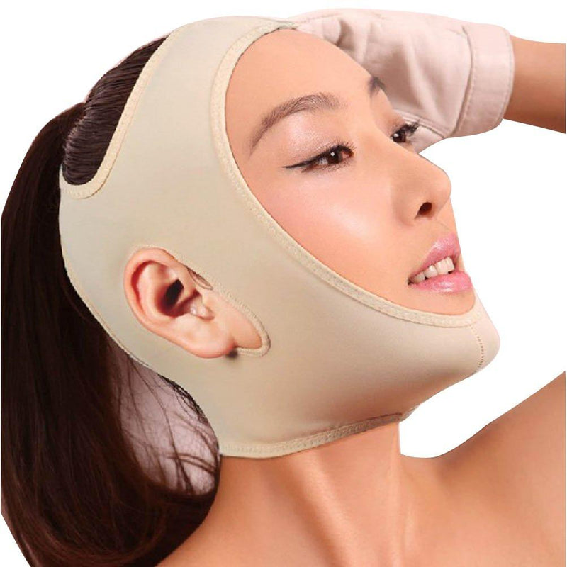 [Australia] - Joly Full Face Style Anti Wrinkle Face Slimming Cheek Mask Lift V Face Line Slim 4 Size for Your Choice (L-#1842) Large 