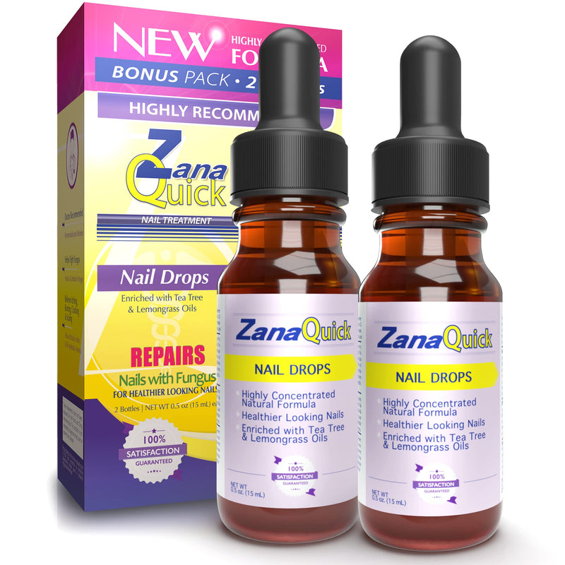 [Australia] - ZanaQuick Toenail Fungus Treatment Drops - 2 Pack - Nail Fungus Treatment For Toenail Remedy, Powerful Nail Fungus Treatment For Fingernail & Toenail 