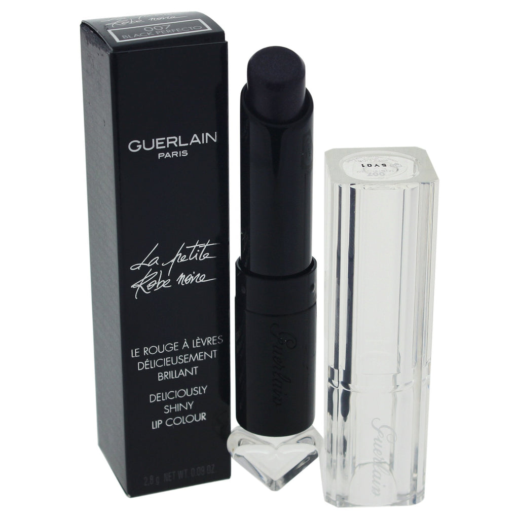 [Australia] - Guerlain La Petite Robe Noire Deliciously Shiny Lip Colour 007 Black Perfecto for Women, 0.09 Fl Ounce 