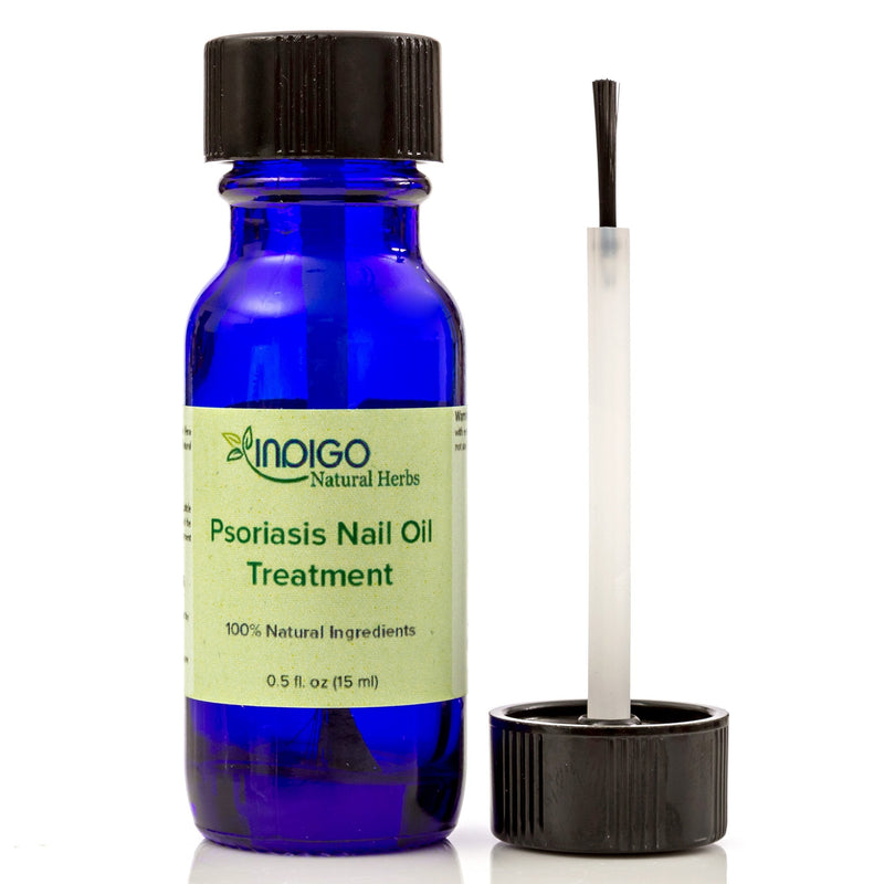[Australia] - Psoriasis Nail Oil Care from Indigo Natural Herbs. Toenails, Fingernails, Skin Care. Relief of Chapping, Cracking, Roughness, Redness, Dryness, Fungus. Repairs and Strengthens Nails. 15 ml 