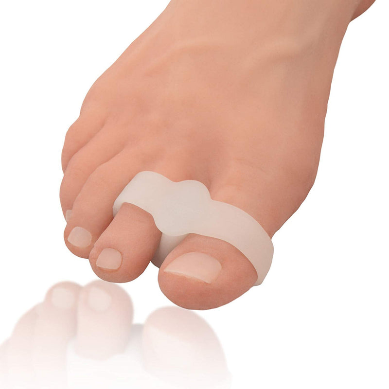 [Australia] - Dr. Frederick's Original 2 Piece Sport Bunion Toe Spacer Set - 1 Pair Soft Gel Splints - One Size Fits All - Fast Relief - Wear with Shoes - for Men & Women 